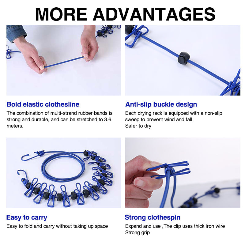 Compact and versatile travel drying rack