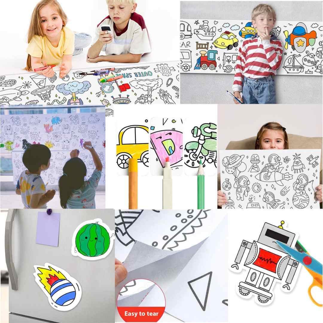 Zeichenrolle für Kinder: Entfesseln Sie die Kreativität ohne Grenzen!